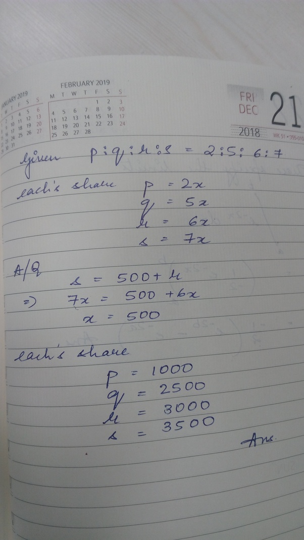 A sum of money is distributed among p, q, r, and s in the proportion 2