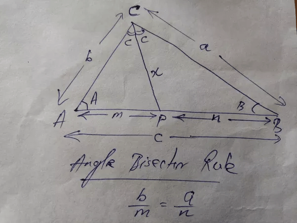 How can we find the length of the angle bisector of a triangle when the