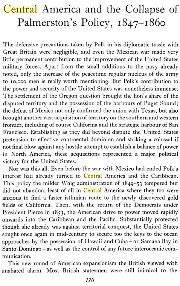 The ClaytonBulwer Treaty (1850) prohibited the U.S. and the U.K. from