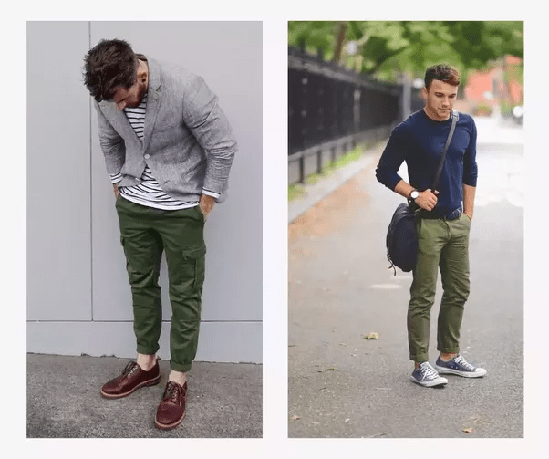 What color shirt will match some dark green chino pants? Quora