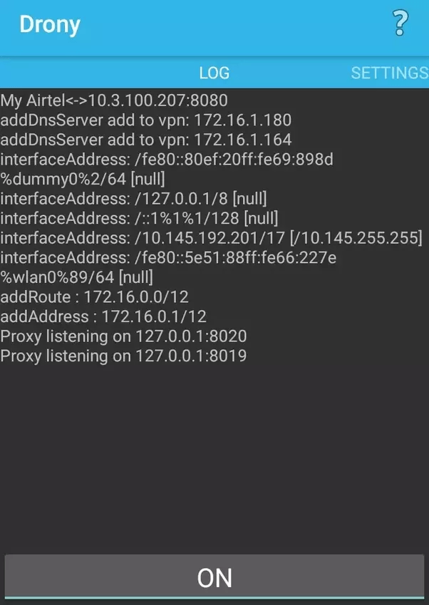 What is the stepbystep procedure for proxy settings for the new Droid