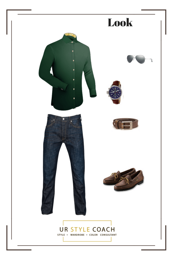 What jeans should I wear with a dark green shirt? Quora