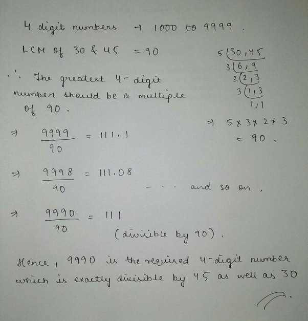 What is the greatest 4 digit number that is exactly divisible by 45 as