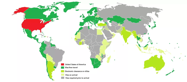 Which countries can I go without a visa as a USA permanent resident