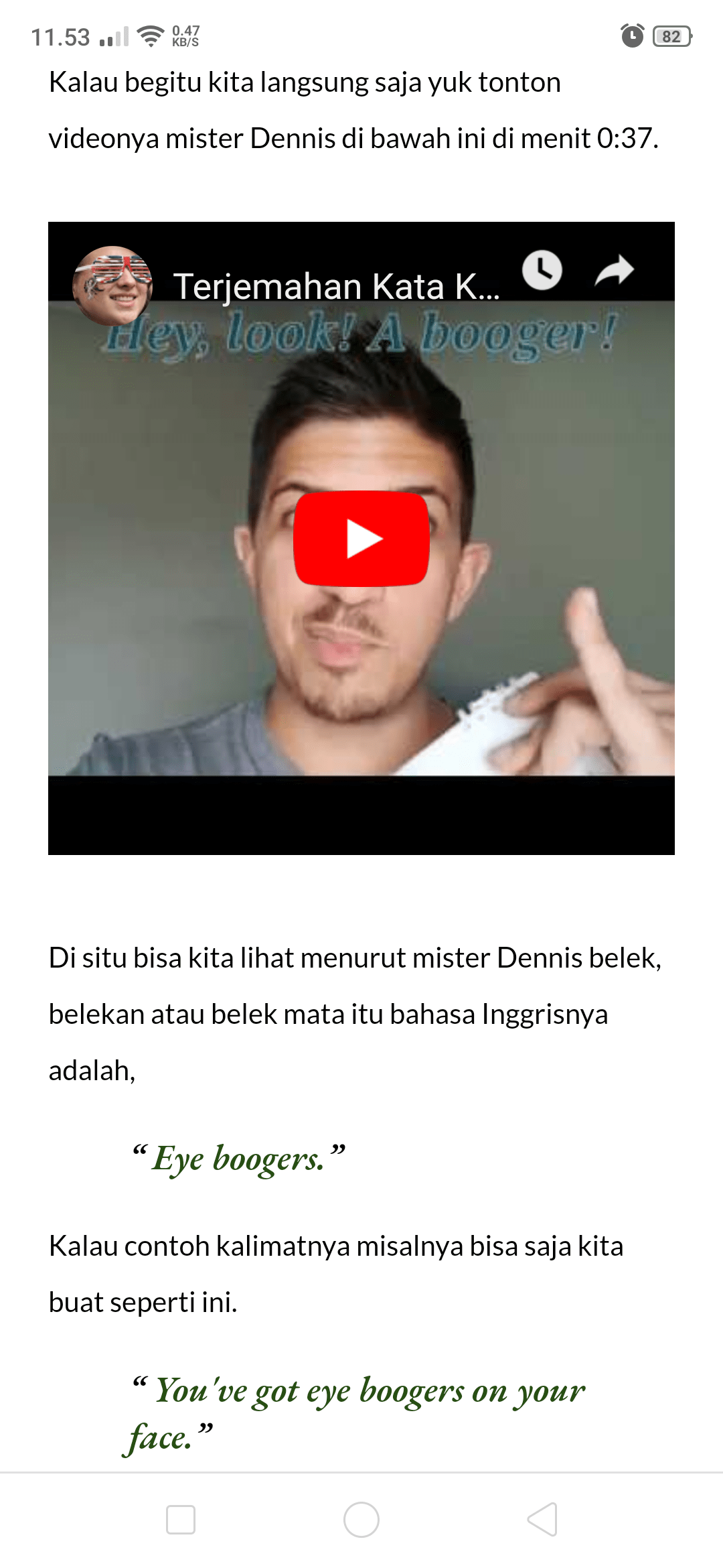 Apa bahasa Inggrisnya &lsquo;mata belekan&rsquo;? - Quora