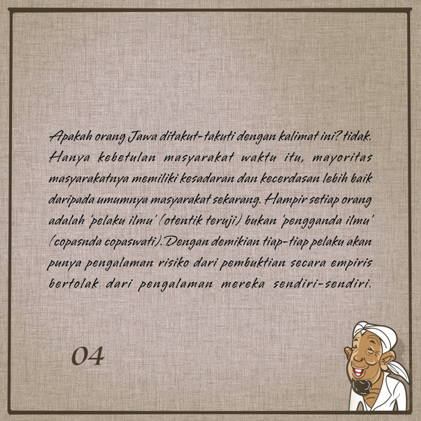 Apa makna ungkapan bahasa jawa 'ora ilok'? Quora