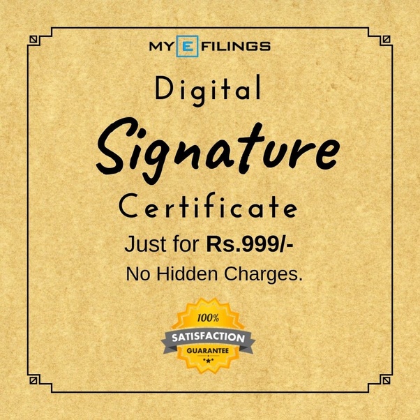 How to get a digital signature (DSC) online? How much will it cost Quora