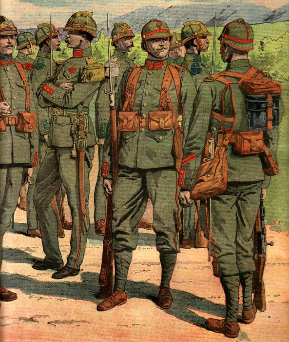 How effective were the blue French uniforms during the First World War