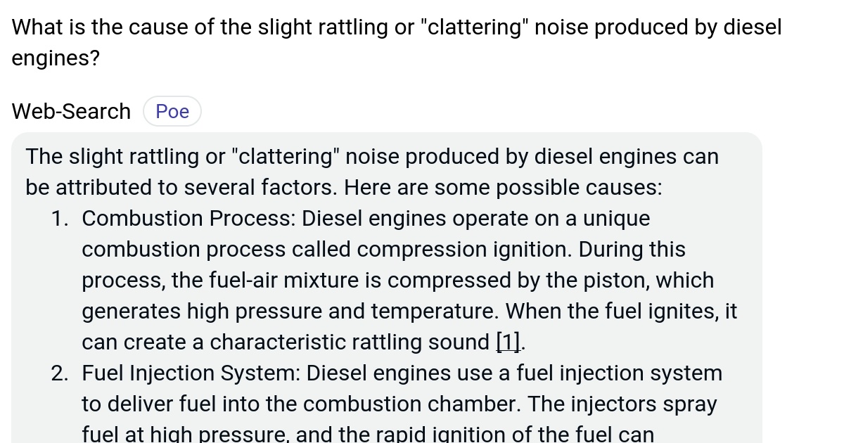 What is the cause of the slight rattling or "clattering" noise produced