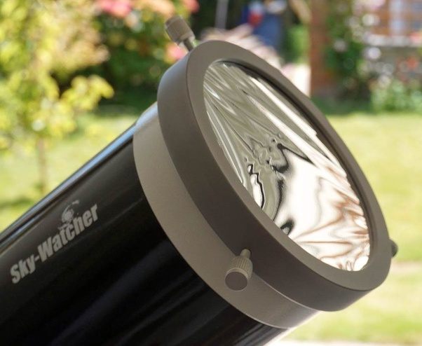 Is it true that if you have a solar filter on a telescope and point it