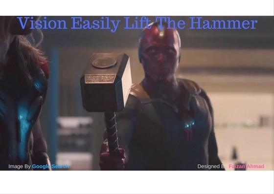 Why was Vision able to lift Thor's hammer in Avengers Age of Ultron