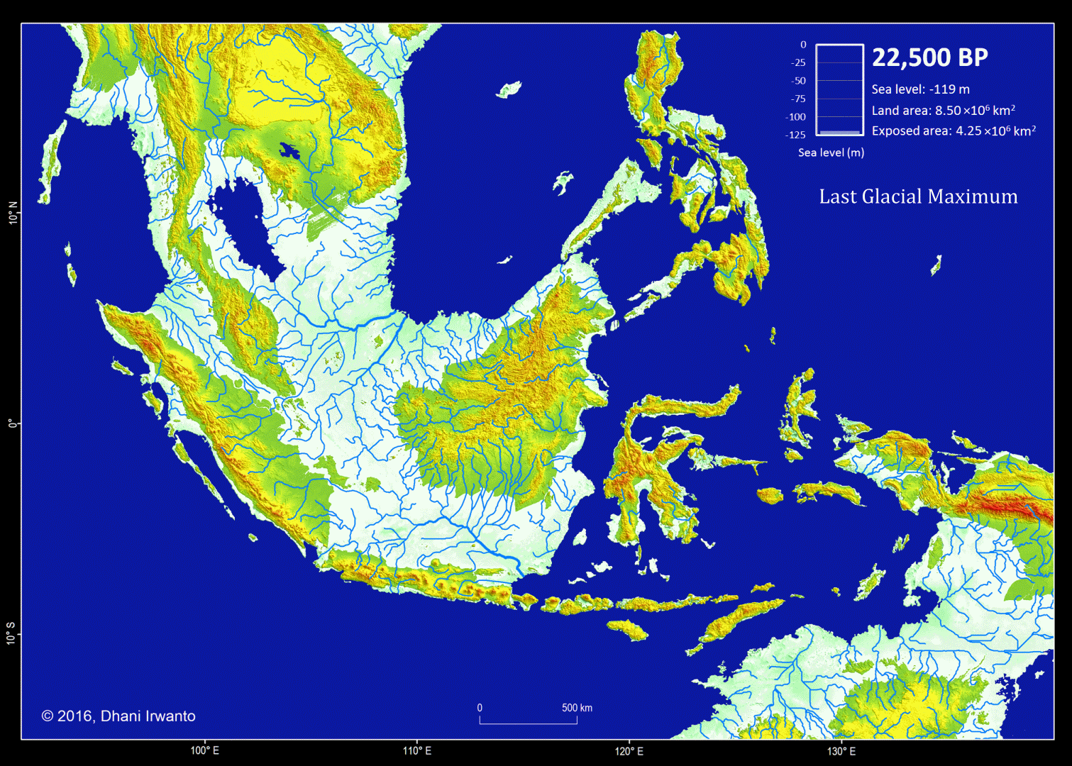 Asia Map Over Time Gif Geographically, did Southeast Asia have a land bridge across Indonesia