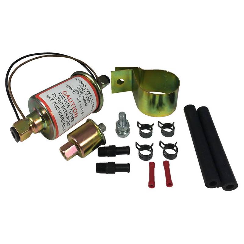 FUEL PUMP UNIVERSAL T/EXT 2.54.5PSI 12V W/INSTALLATION KIT qpselectric
