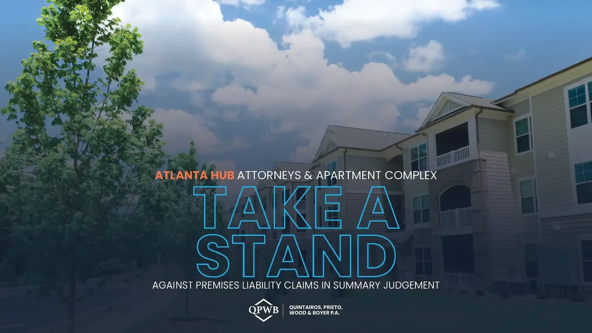 Atlanta Hub Attorneys & Apartment Complex Take A Stand Against Premises