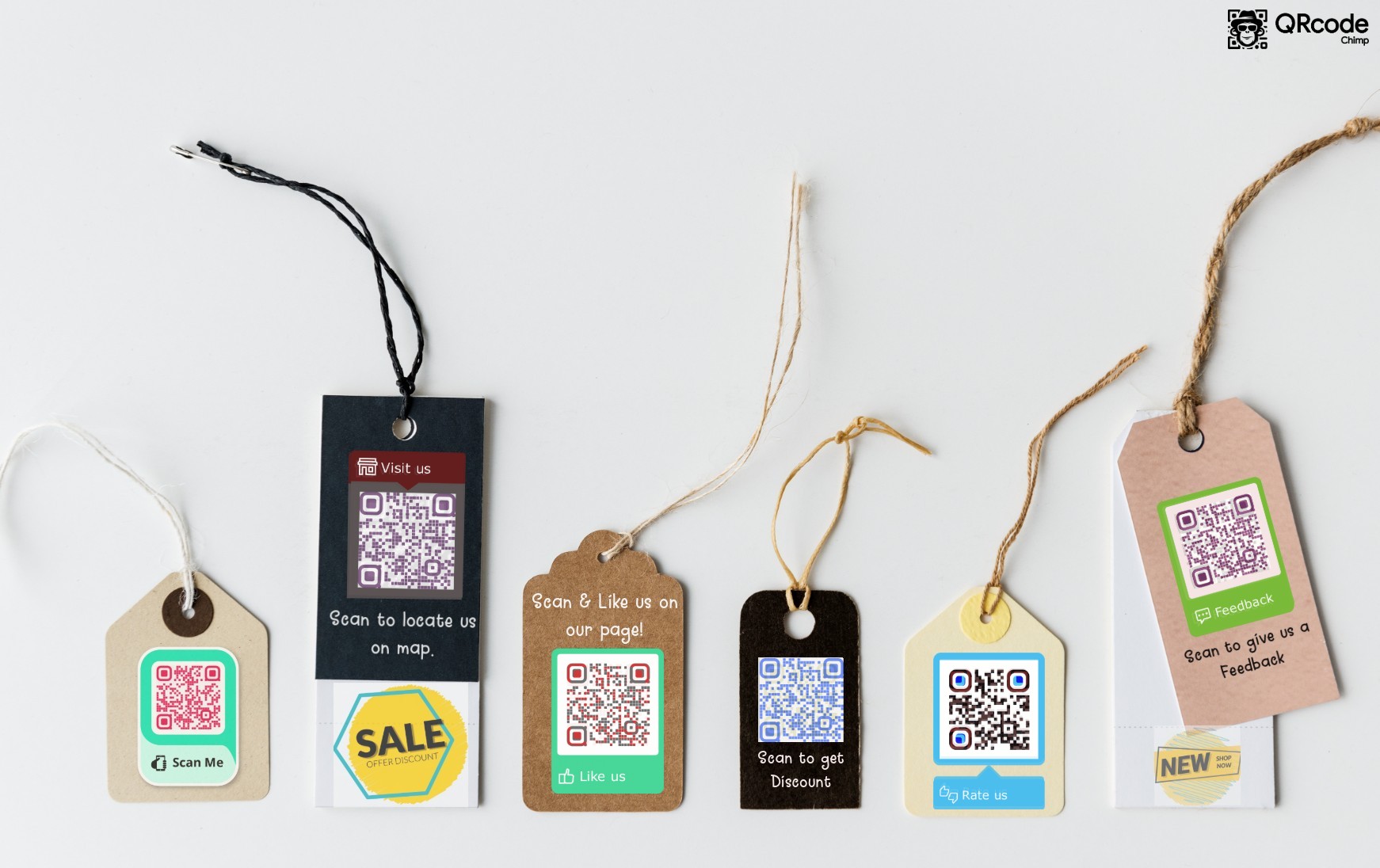 QR codes on labels Free QR Code Generator