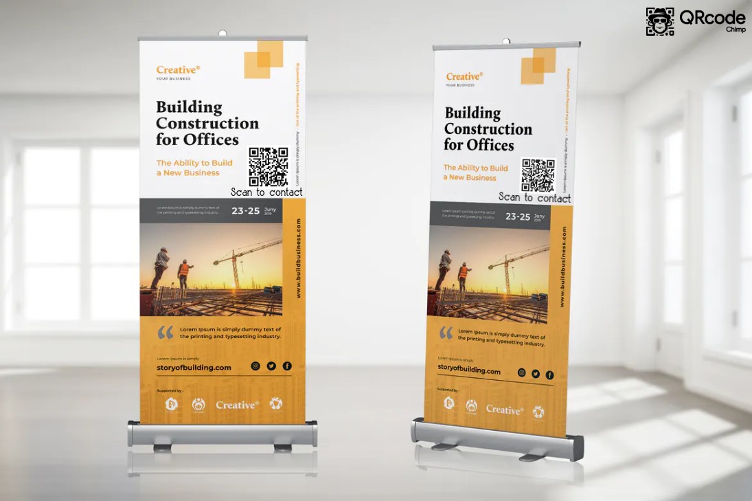 QR codes on Banners QR Code Generator