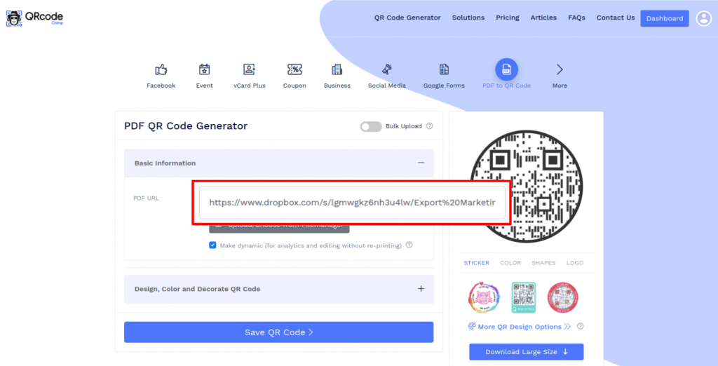 PDF to QR Code Generator Free, Online and Easy