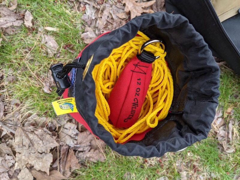 How to pack a compact Arborist Throw Line Storage Bag Q R P e r
