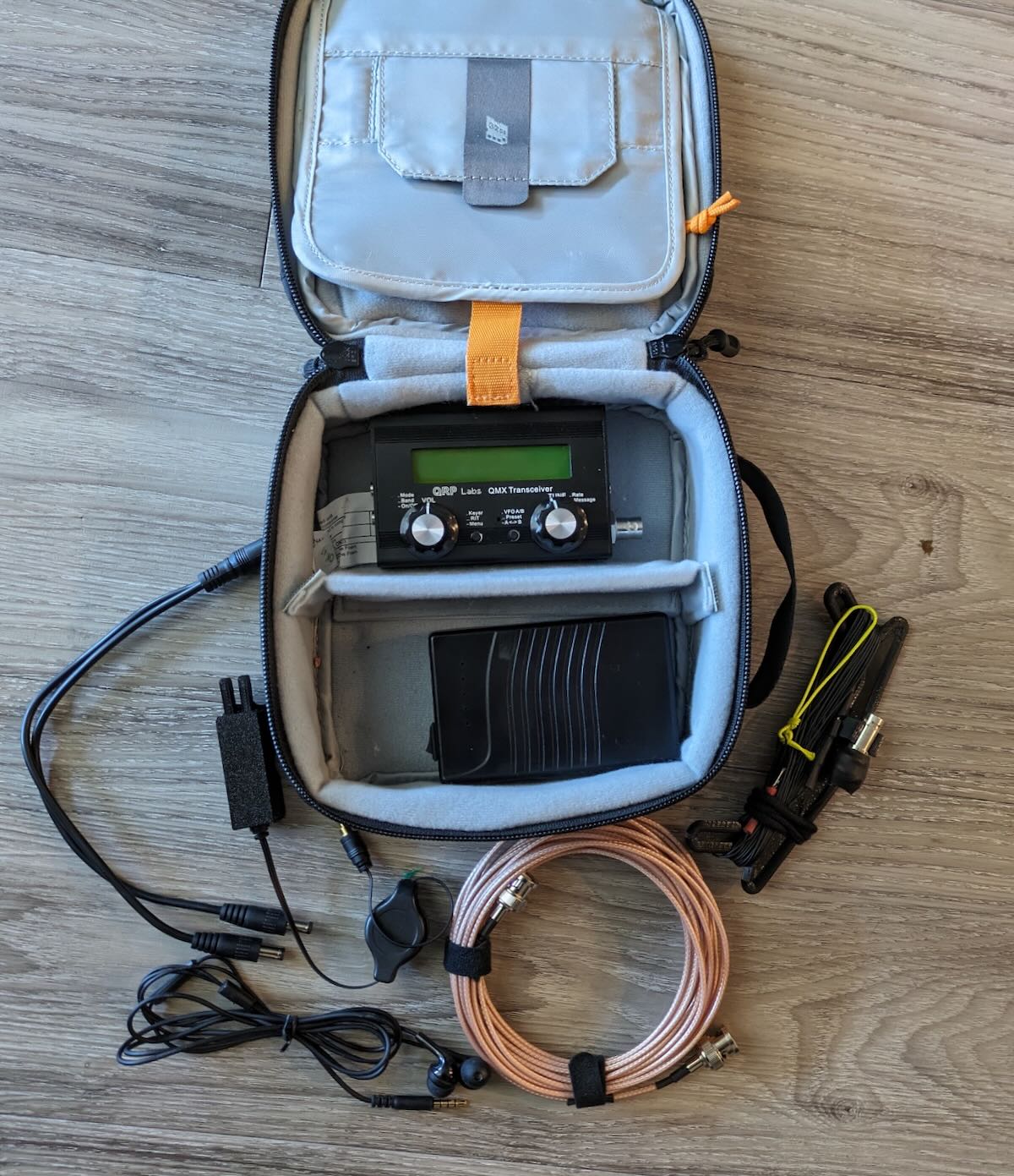 Field Kit Gallery KM4CFT’s QRP Labs QMX/QCXMini Go Kit Q R P e r