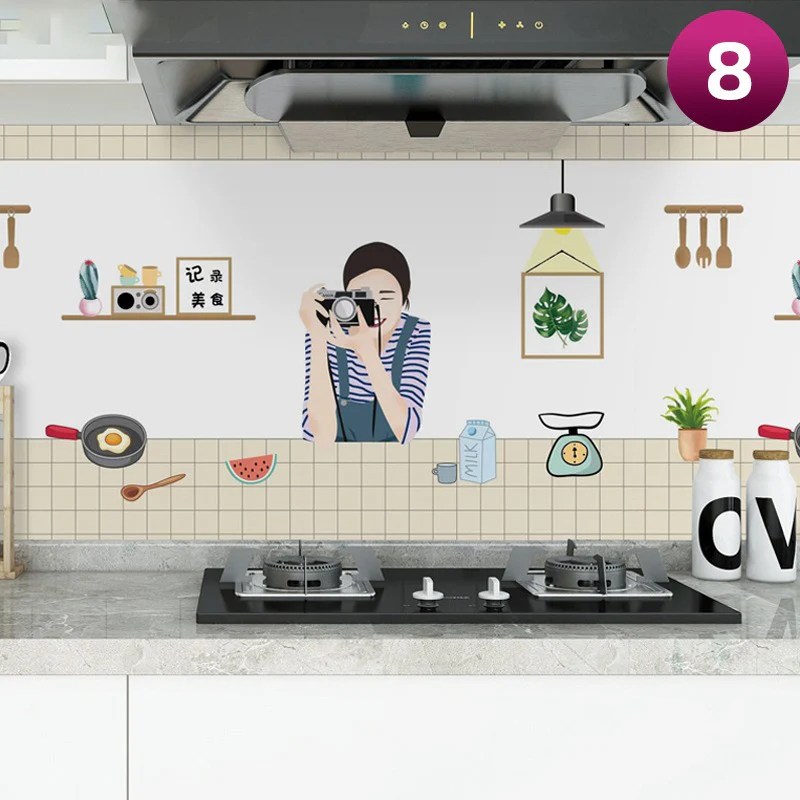 Selfadhesive Kitchen Wallpaper Sticker Waterproof, Oilproof