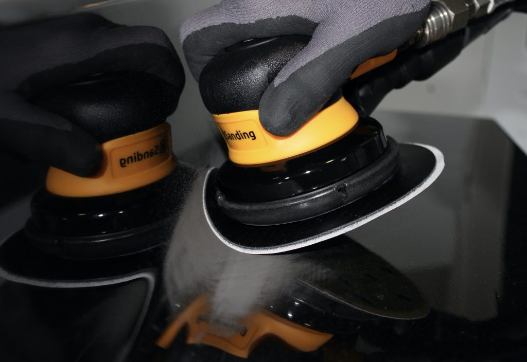 Sanding Curved Surfaces by machine Q Sanding System