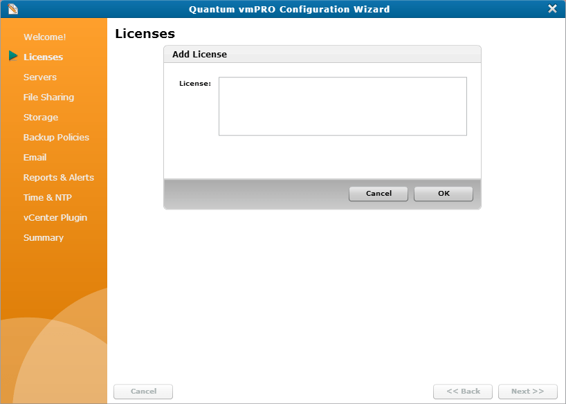 Adding Licenses to a vmPRO Appliance