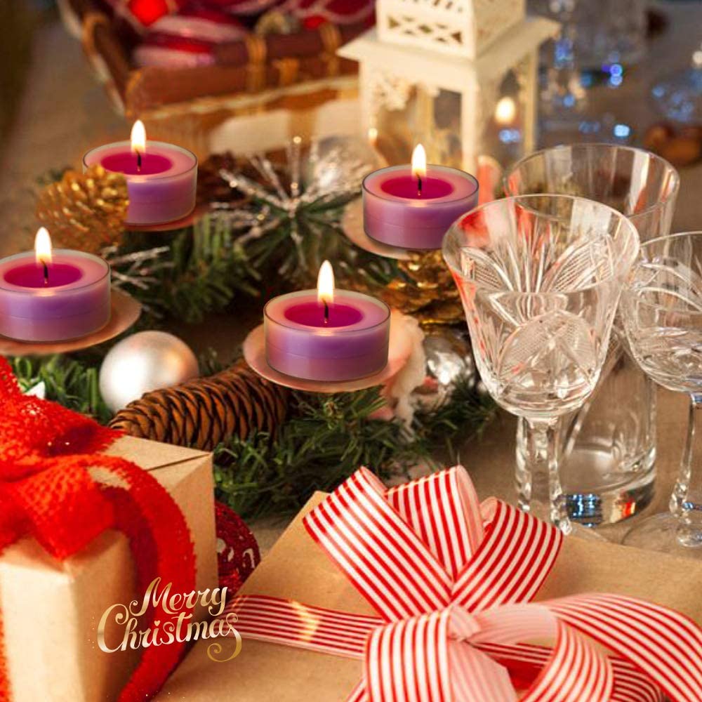 Scented Candle Aromatherapy Candles Bulk 48 Pack , Long Lasting Soy Tea