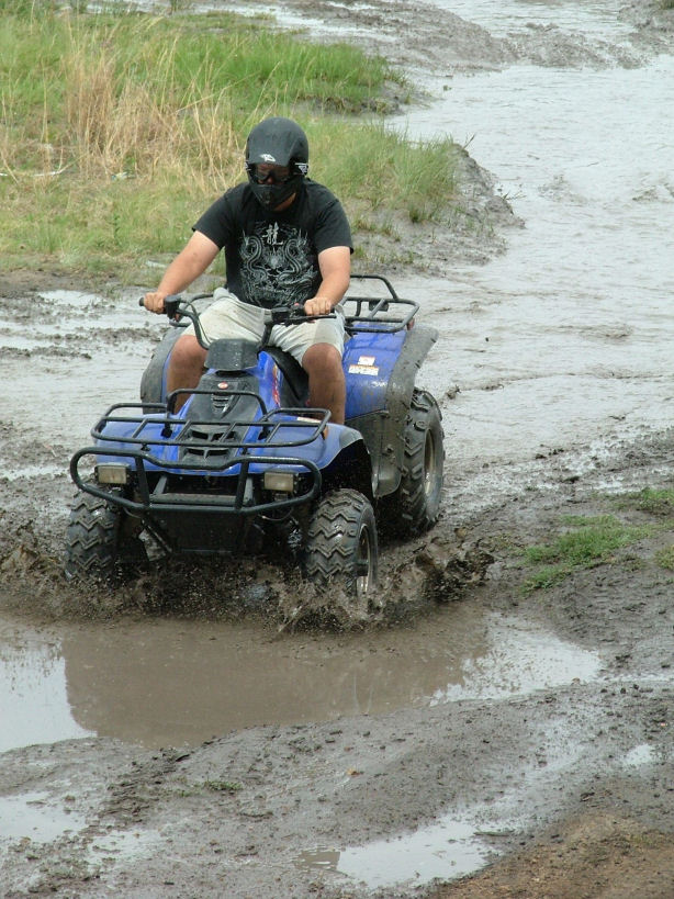 Rain, mud and water What a Jol on a quad! Quads / ATV's In South