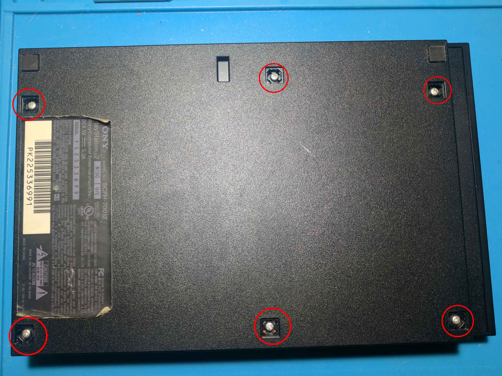 SCPH70012 PS2 slim teardown guide William Quade