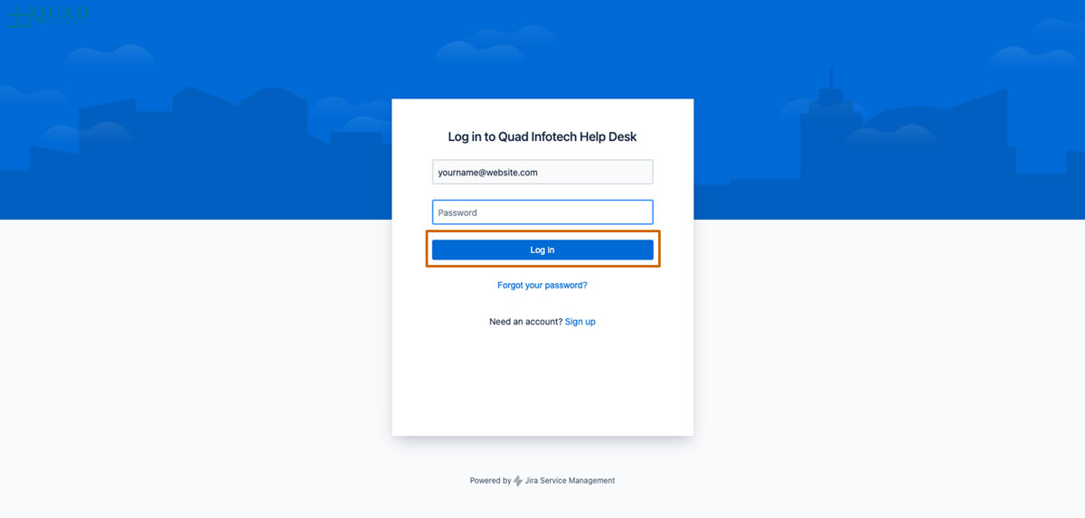 Tutorial Log in QUAD Infotech Inc Digital Factory Quad Infotech Inc.
