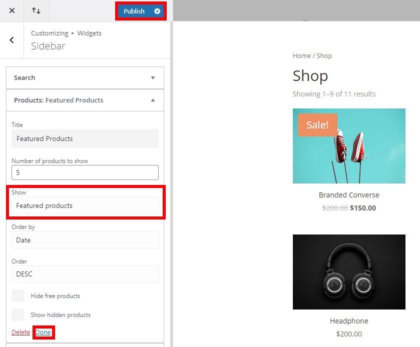 How to set and show featured products in QuadLayers