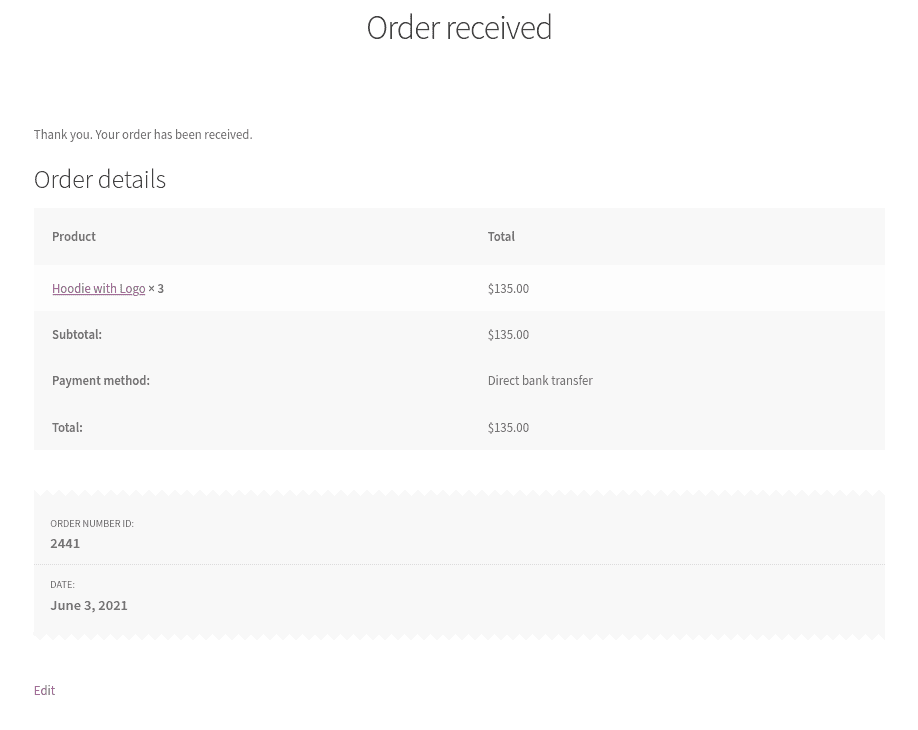 How to edit Thank You page programmatically