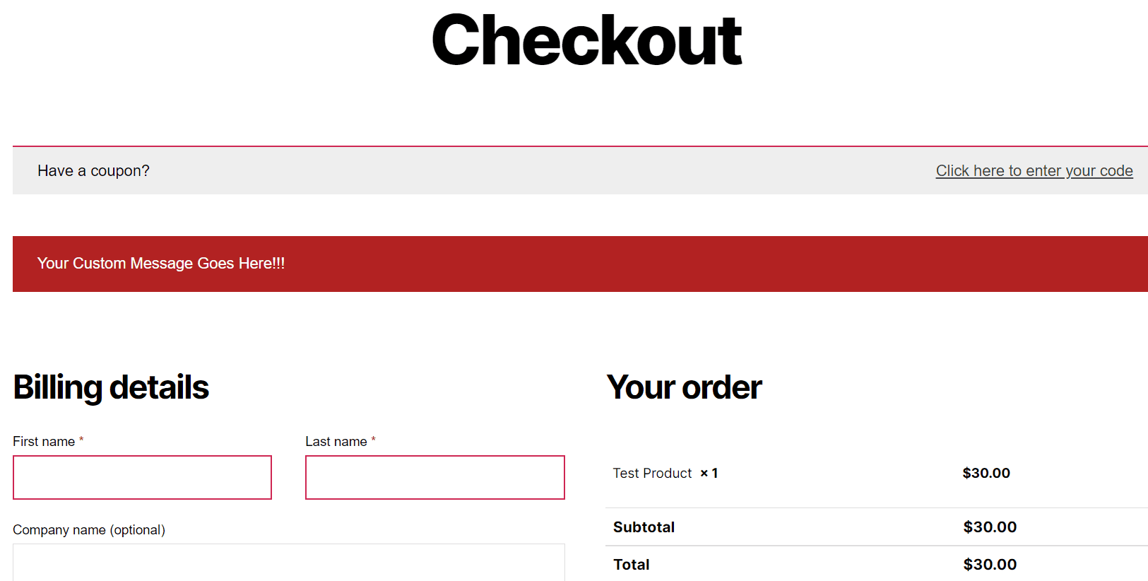 How to Change Checkout Error Messages QuadLayers