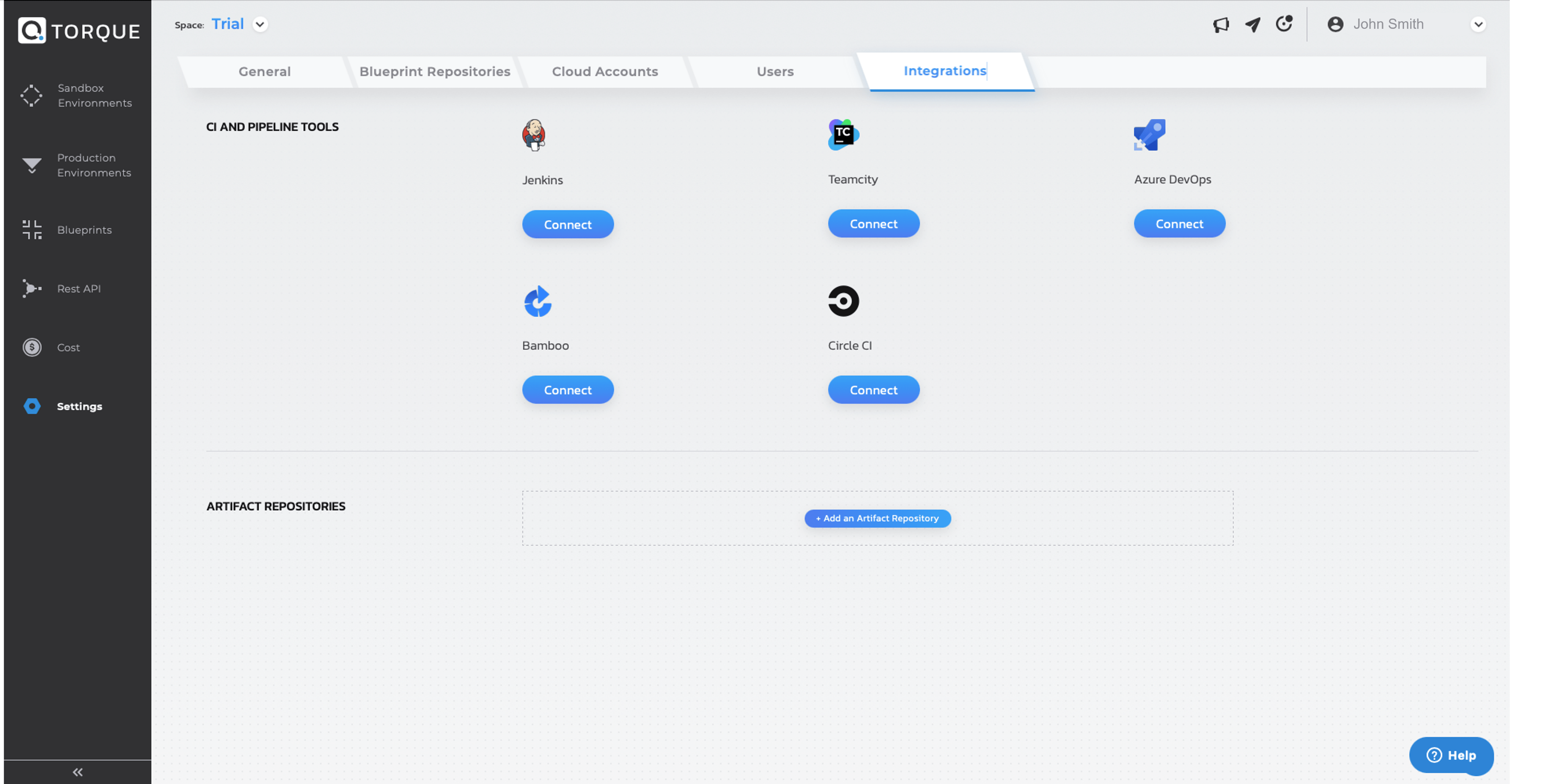Connect your artifact repository to Colony AWS Modernization