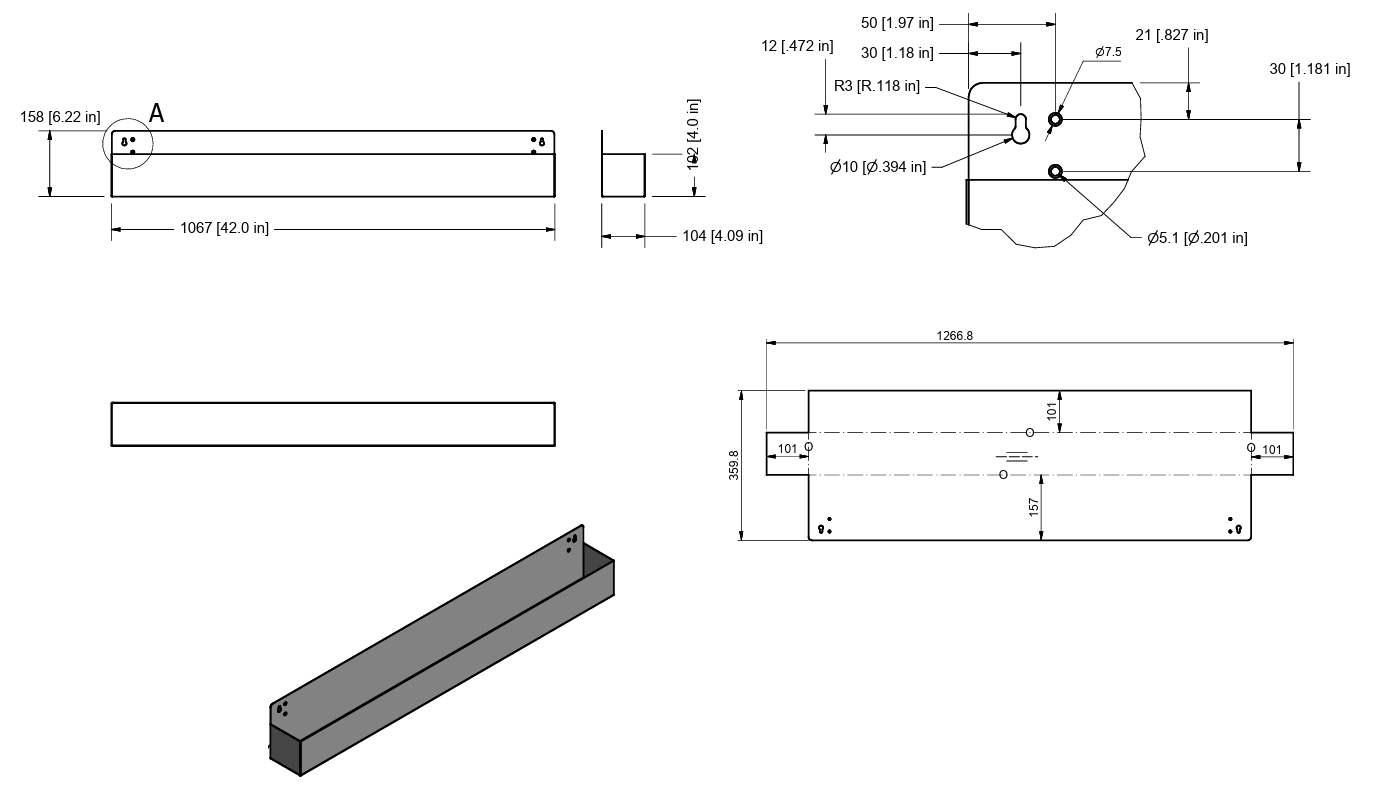 Quality Industries Stainless Steel Speed Rail, 42Inch Quality by