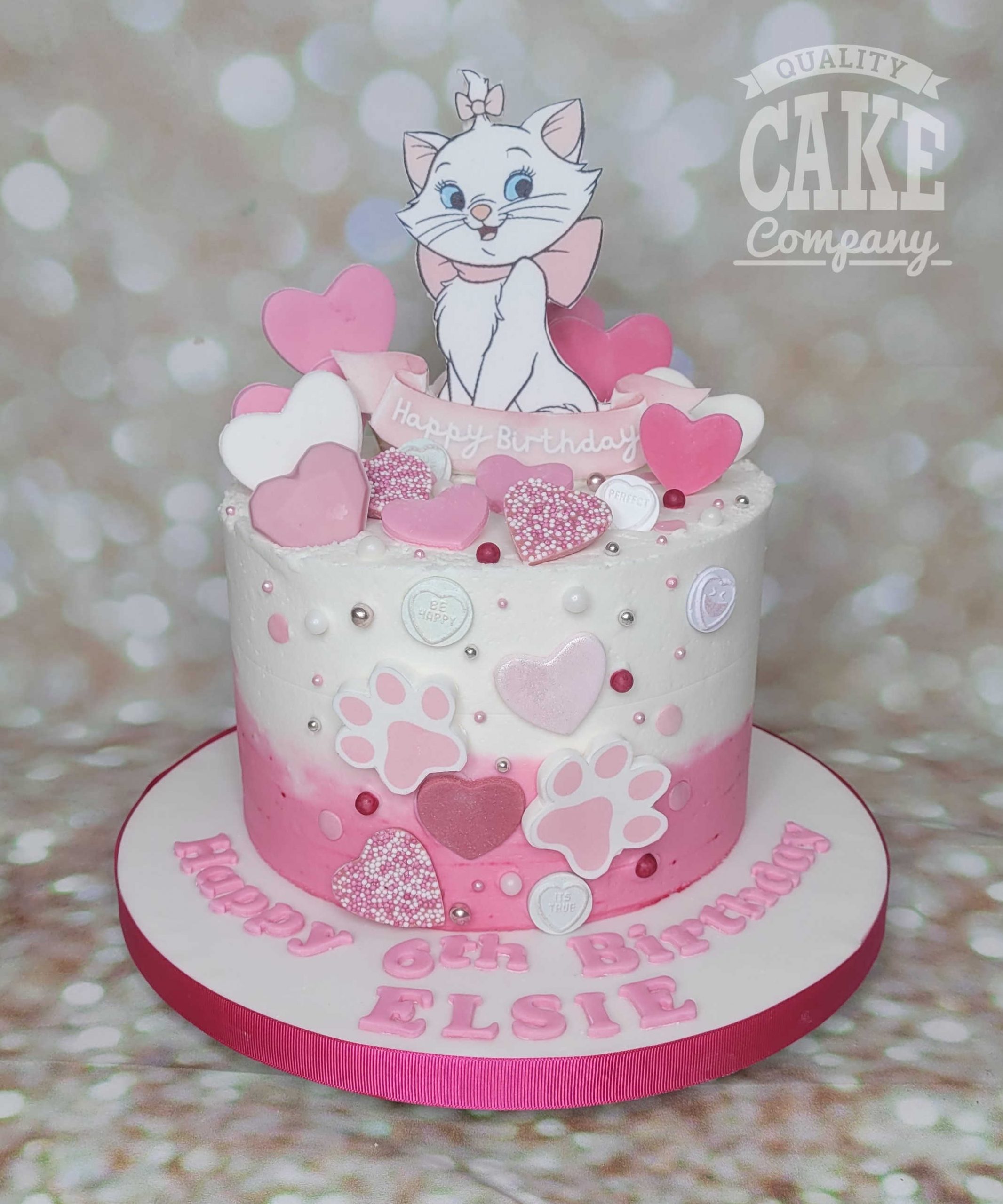 Cat Themed Birthday Cake
