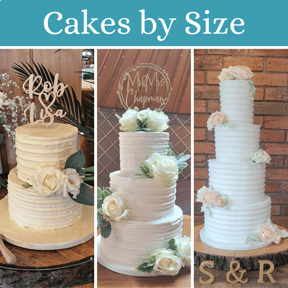 Wedding Cake Galleries by Size Quality Cake Company