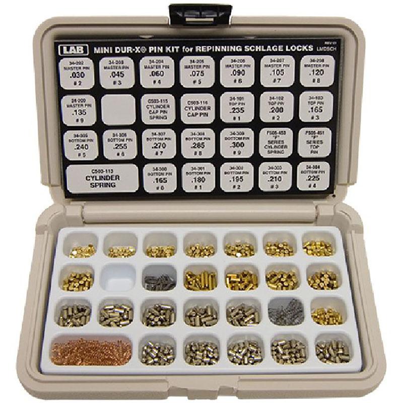 LAB LMDSCH Mini DurX Pin Kit, Schlage, (Polyethylene)