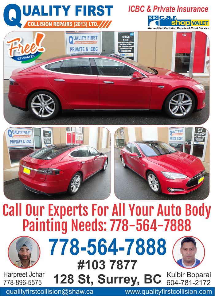 Collision Repair Surrey, ICBC Accredited Repair Shop Quality First