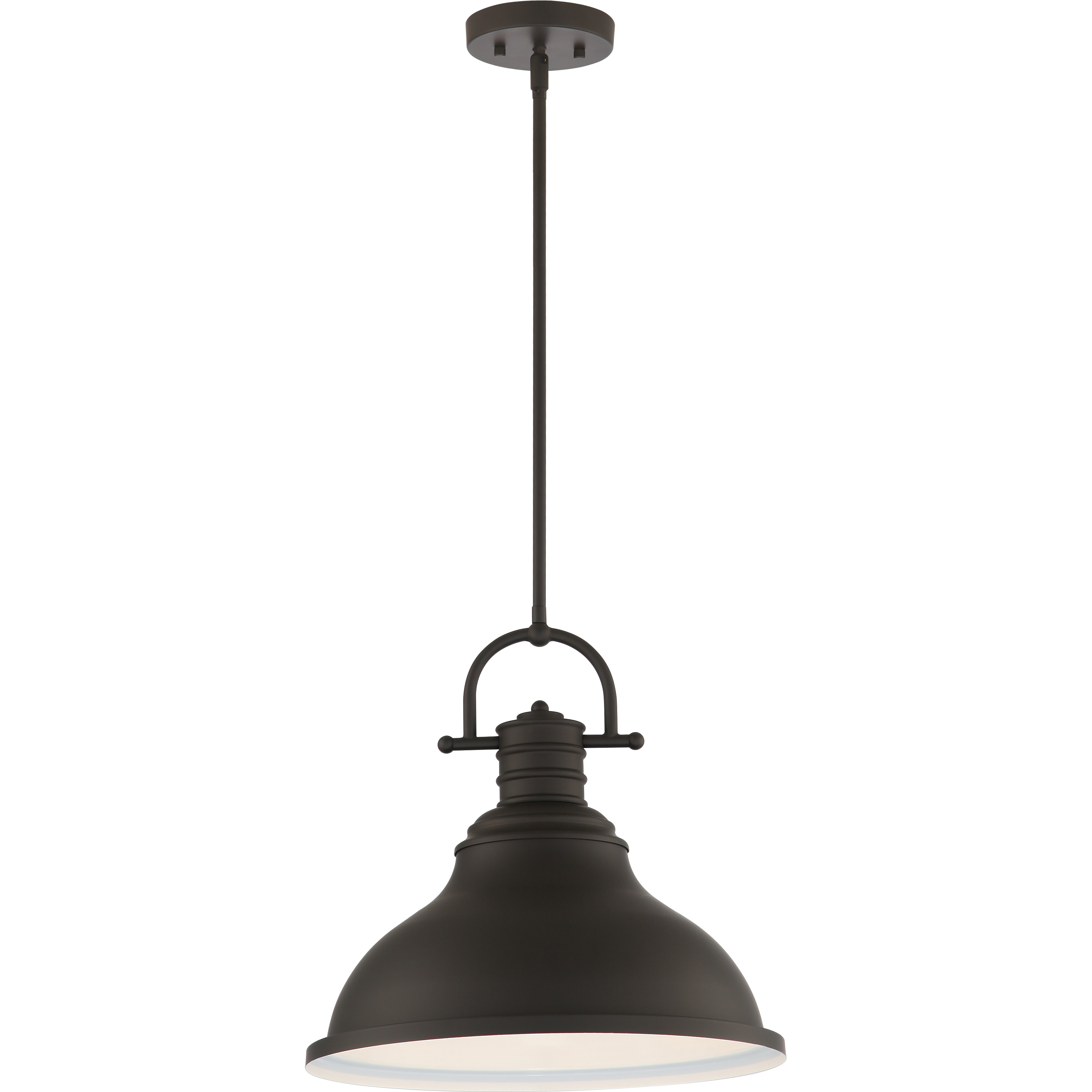 1187-65 Foundry Bronze Bowl Pendant (with lamp socket) - QuantaLight