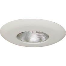 8025-6, 6" White Open Trim, with White flange, 75W PAR30/R30 - QuantaLight