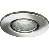 8407-33, 4" Brushed Nickel Gimbal Ring Trim, Brushed Nickel flange - QuantaLight