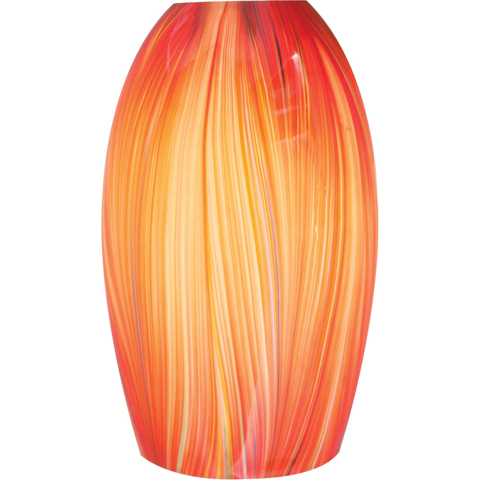 GS-557, Red Glass Vase Shade - QuantaLight