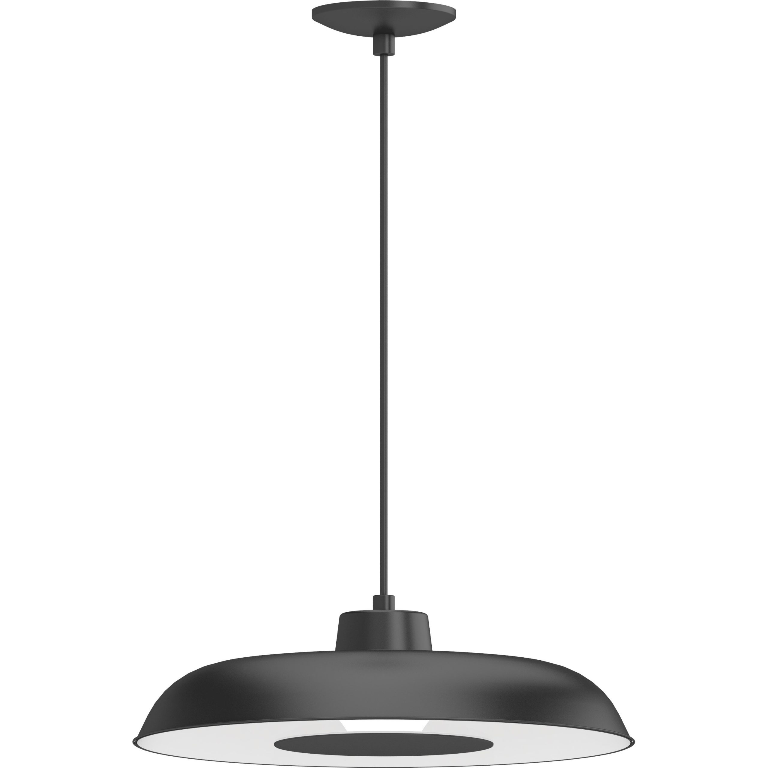 2128-BK; LED Pendant (Black) - QuantaLight