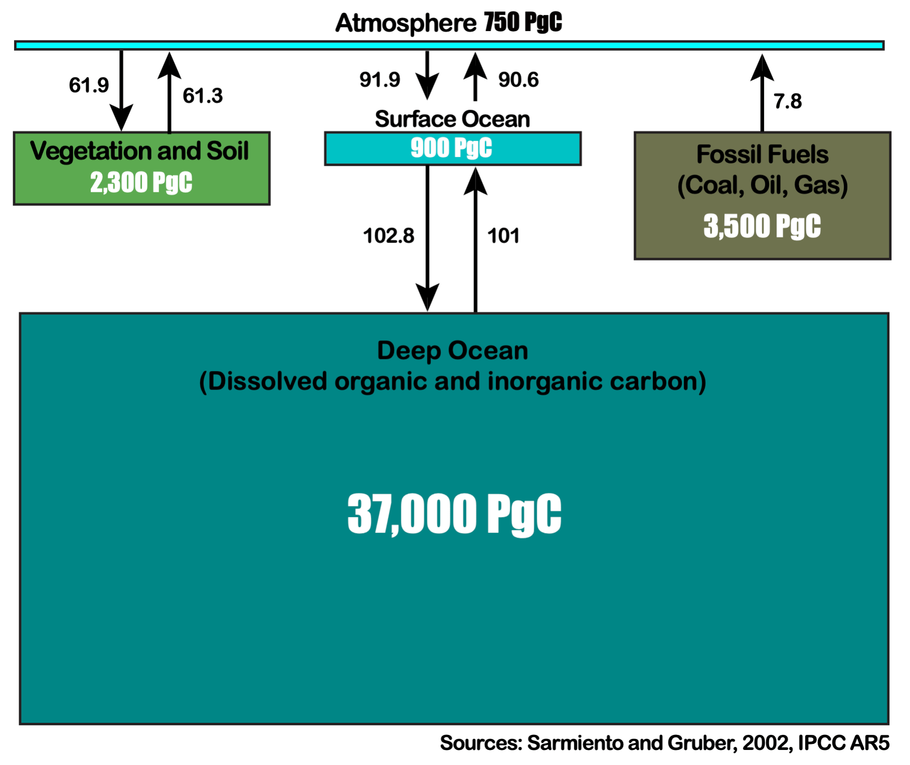 7.1. How much carbon is in the ocean? — My Jupyter Book