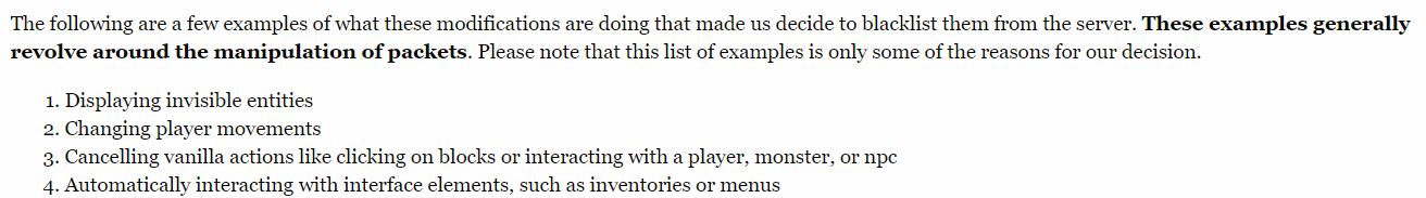 Secret Waypoints Are they bannable? Quantizr