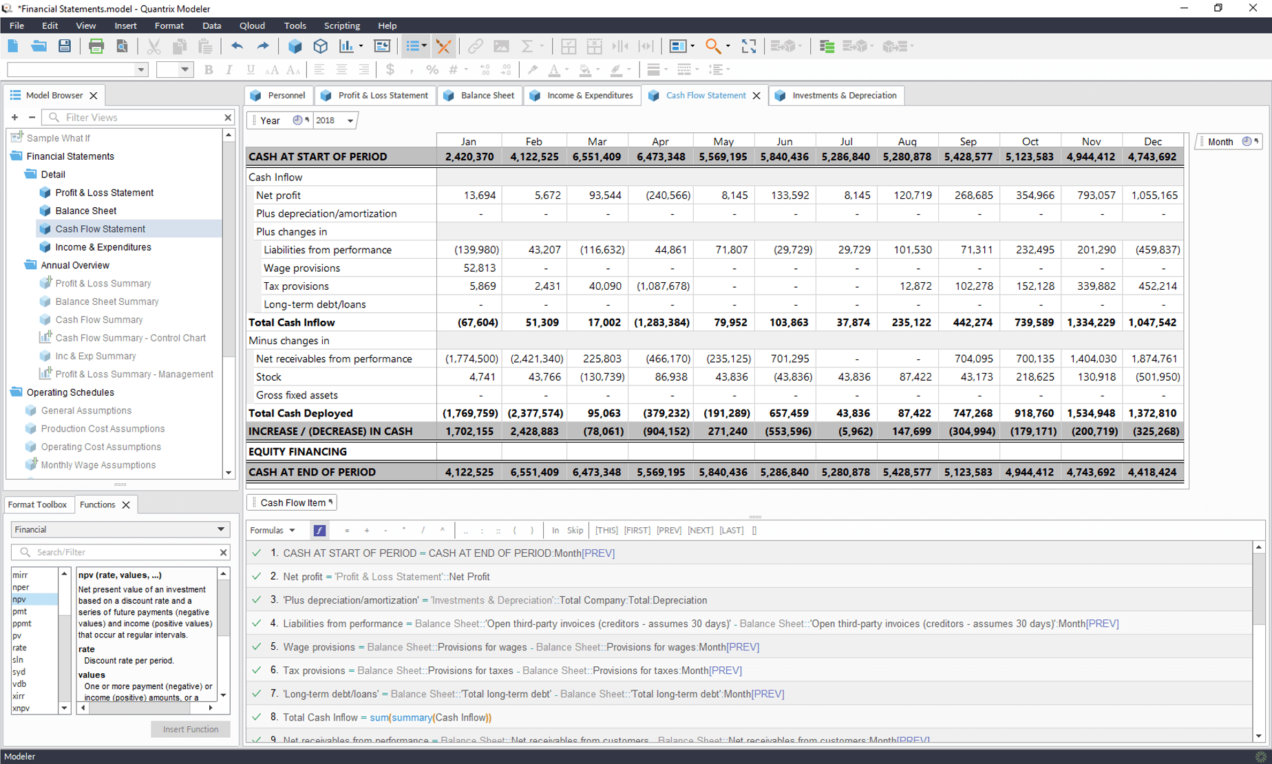 Quantrix Enterprise Business and Financial Modeling Platform