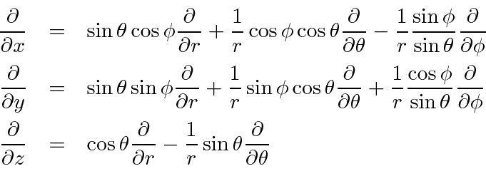 Spherical Coordinates and the Angular Momentum Operators