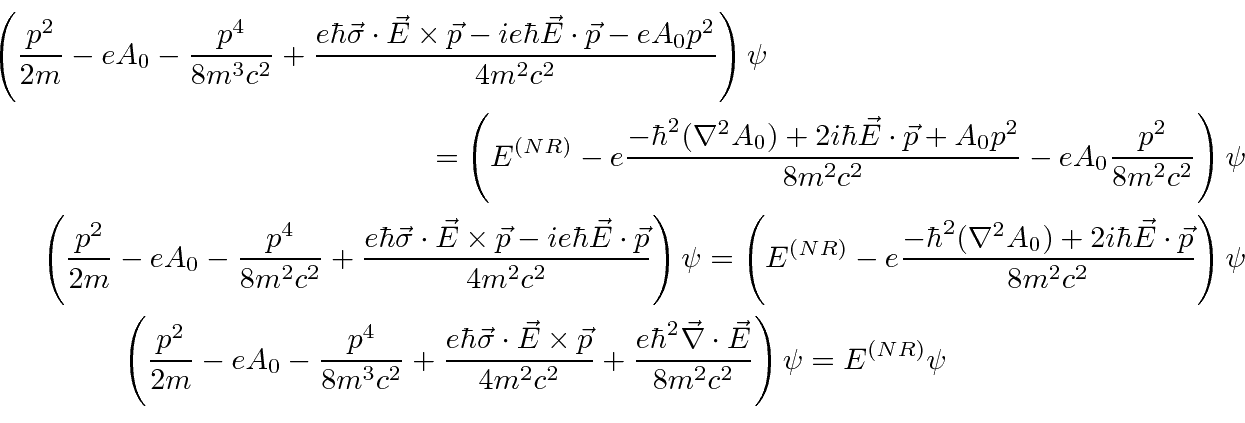 The NonRelativistic Equation