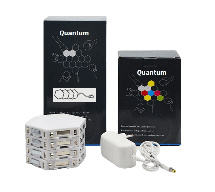 Modular Hexagon Touch Lights White Quantum Touch LED
